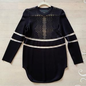 Alexander Wang x H&M Black Mesh Tunic Shirt Dress